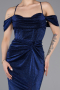 Long Sax Blue Prom Gown ABU5925