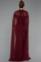 Long Burgundy Beaded Evening Dress ABU5915