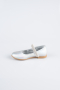 Silver Patterned Flat Shoe ORS3101