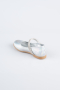 Silver Patterned Flat Shoe ORS3101