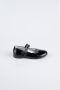 Black Patterned Flat Shoe ORS3101
