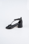 Black Leather Girl Dress SE796