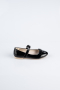 Black Patent Leather Kid Shoe SE201