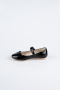 Black Patent Leather Kid Shoe SE201