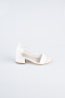 White Leather Kid Shoe SE796
