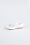 White Patent Leather Flat Shoe ORR3100