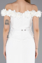 Midi White Cocktail Dress ABK2583
