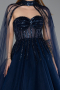 Long Navy Blue Evening Dress ABU5935