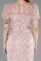 Powder Color Midi Beaded Cocktail Dress ABK2412