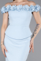 Midi Light Blue Cocktail Dress ABK2583