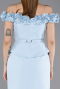 Midi Light Blue Cocktail Dress ABK2583
