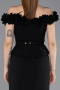 Midi Black Cocktail Dress ABK2583