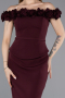 Midi Cherry Colored Cocktail Dress ABK2583