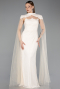Long Beige Dantelle Evening Dress ABU5941