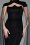 Long Black Dantelle Evening Dress ABU5941