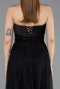 Long Black Dantelle Evening Dress ABU5943