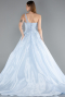 Long Light Blue Haute Couture Dress ABU5963