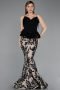 Long Black Haute Couture Dress ABU5954