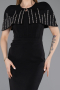 Midi Black Party Dress ABK2588