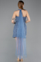 Short Indigo Beaded Party Dress ABK2587