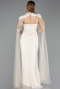 Long Beige Dantelle Evening Dress ABU5941
