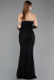 Long Black Dantelle Mermaid Prom Dress ABU5933
