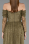 Long Olive Drab Dantelle Evening Dress ABU5945