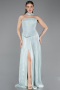 Long Mint Chiffon Prom Gown ABU5957
