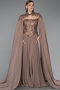 Long Copper Chiffon Evening Dress ABU5931