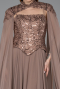 Long Copper Chiffon Evening Dress ABU5931