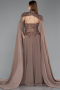 Long Copper Chiffon Evening Dress ABU5931