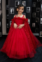 Long Red Kid Wedding Dress ABG179