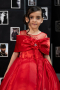 Long Red Satin Kid Wedding Dress ABG172