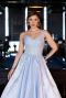 Long Light Blue Haute Couture Dress ABU5963