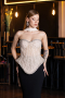 Long Black-Beige Haute Couture Dress ABU5951