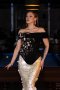 Long Black-White Scaly Haute Couture Dress ABU5952