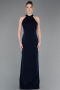 Long Navy Blue Prom Gown ABU5971