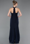 Long Navy Blue Prom Gown ABU5971
