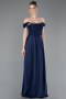 Long Navy Blue Prom Gown ABU5938
