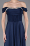 Long Navy Blue Prom Gown ABU5938