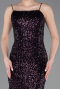 Long Dark Purple Mermaid Prom Dress ABU5939