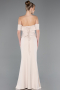 Beige Long Evening Dress ABU5559