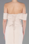 Beige Long Evening Dress ABU5559