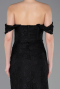 Long Black Dantelle Evening Dress ABU5973