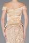Gold Long Beaded Evening Dress ABU5616
