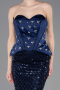 Navy Blue Long Scaly Evening Dress ABU5702