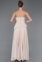 Beige Long Chiffon Evening Dress ABU5681