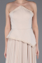 Beige Long Chiffon Evening Dress ABU5681