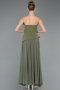 Olive Drab Long Chiffon Evening Dress ABU5681