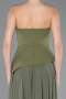 Olive Drab Long Chiffon Evening Dress ABU5681